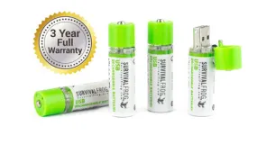 1 EASYPOWER USB RECHARGEABLE AA BATTERY PACK
