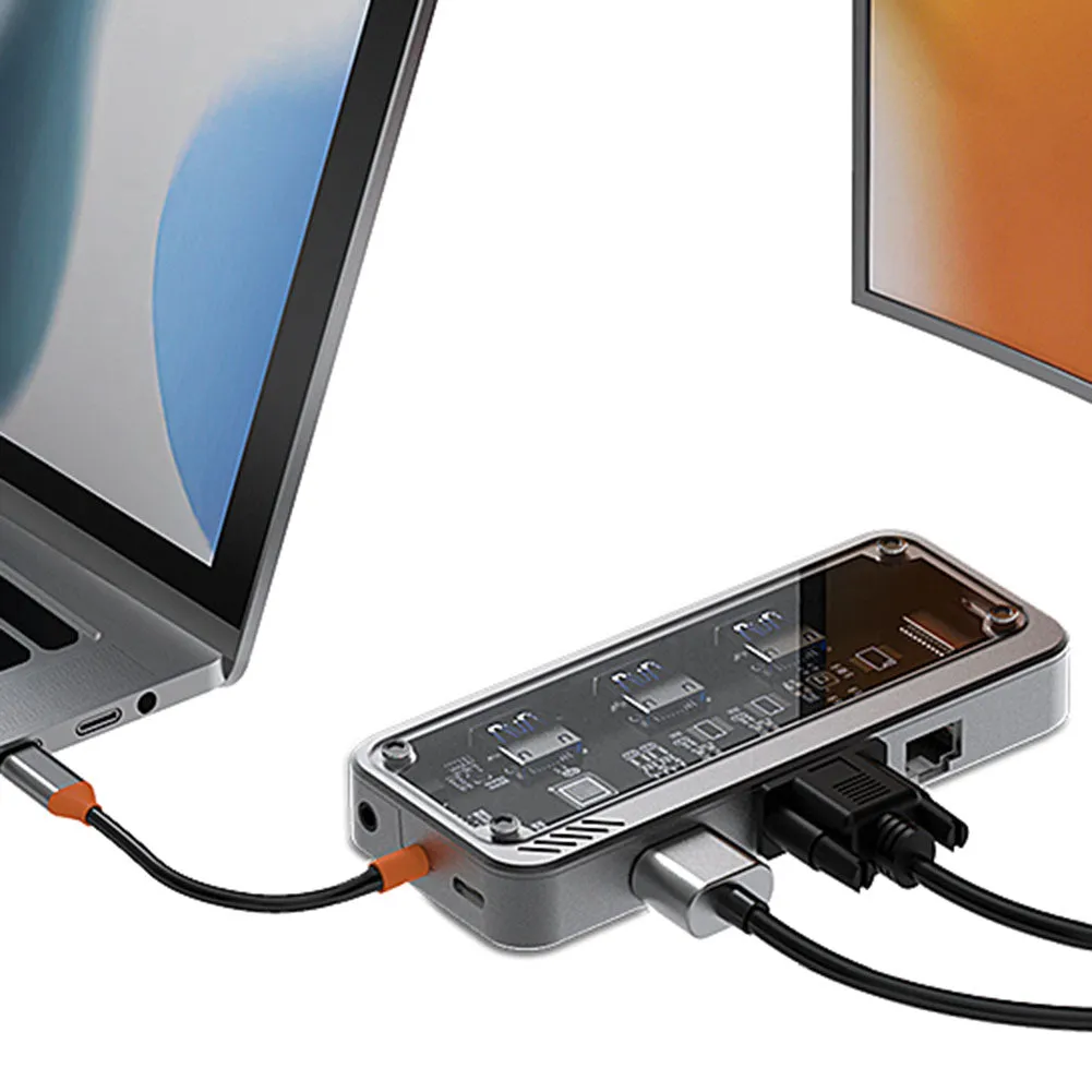 10 In 1 Multifunctional Usb-C Hub Cable Eb-107