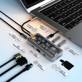 10 In 1 Multifunctional Usb-C Hub Cable Eb-107