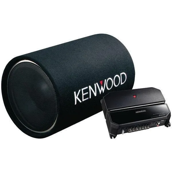 12inch Tube Woofer Party Pack (KAC-5207 2-Channel Amp & KFC-W1200T Subwoofer)