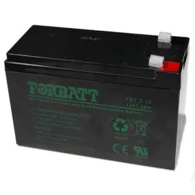 12v 7.2amp Lead Acid Rechargeable Battery FB7.2-12 Forbatt