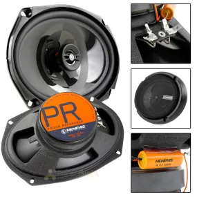 2 Memphis 6x9 Inch Coaxial Speakers 2 Way 120 Watts Max Power Reference PRX6902