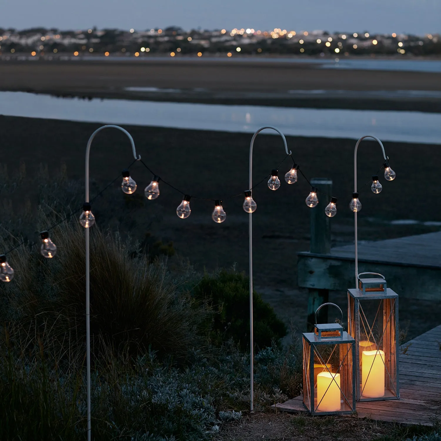 20 Warm White Carnival Battery Festoon Lights