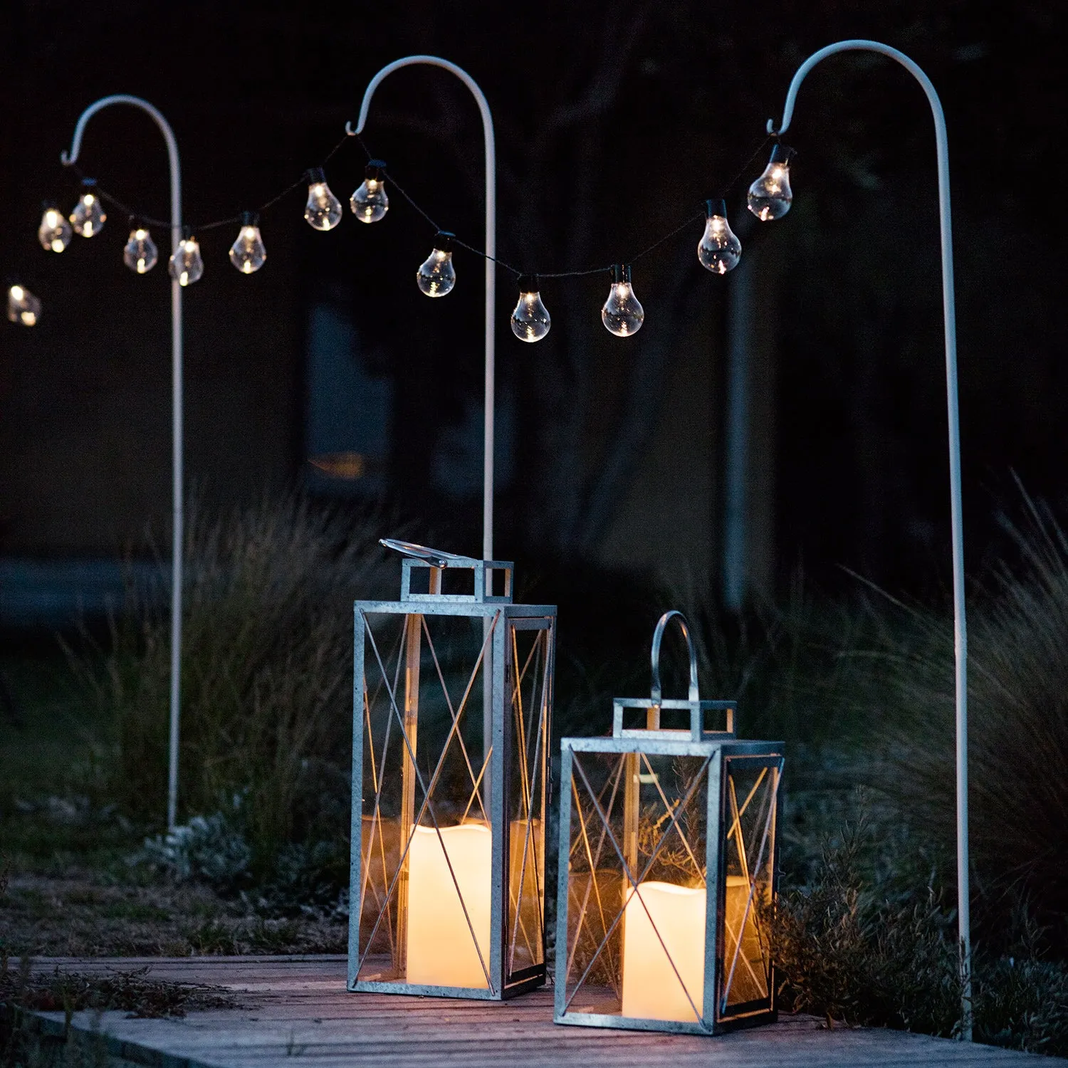 20 Warm White Carnival Battery Festoon Lights