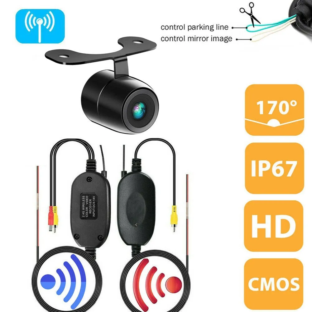 2.4G Wireless Car Rear View Backup Camera Mount With 2.4G