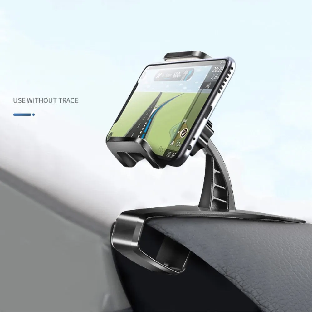 3 in 1 Car GPS Smartphone Holder: Dashboard / Visor Clamp   AC Grid Clip for Assistant AS-601L Pro (2019) - Black