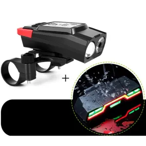 3 In 1 Wireless Bicycle Code Meter Lamp Strong Light Front Light, Colour: Red Upgrade Floating   Tail Light