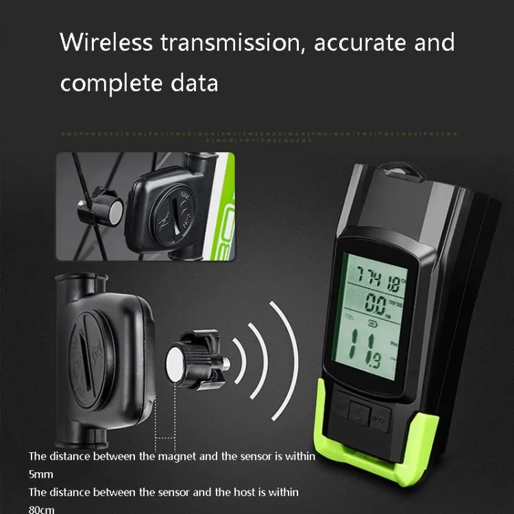 3 In 1 Wireless Bicycle Code Meter Lamp Strong Light Front Light, Colour: Upgrade Floating (Red)