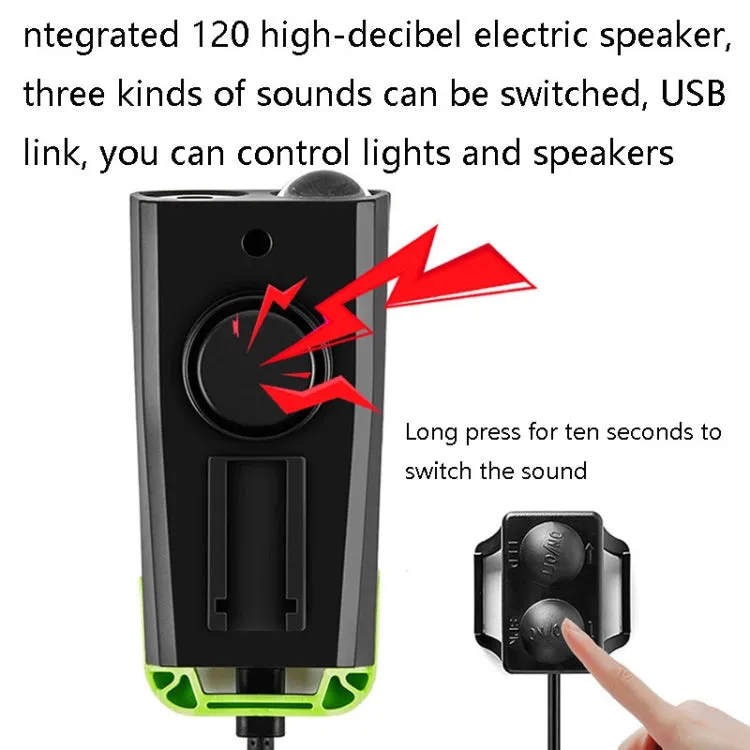 3 In 1 Wireless Bicycle Code Meter Lamp Strong Light Front Light, Colour: Upgrade Floating (Red)