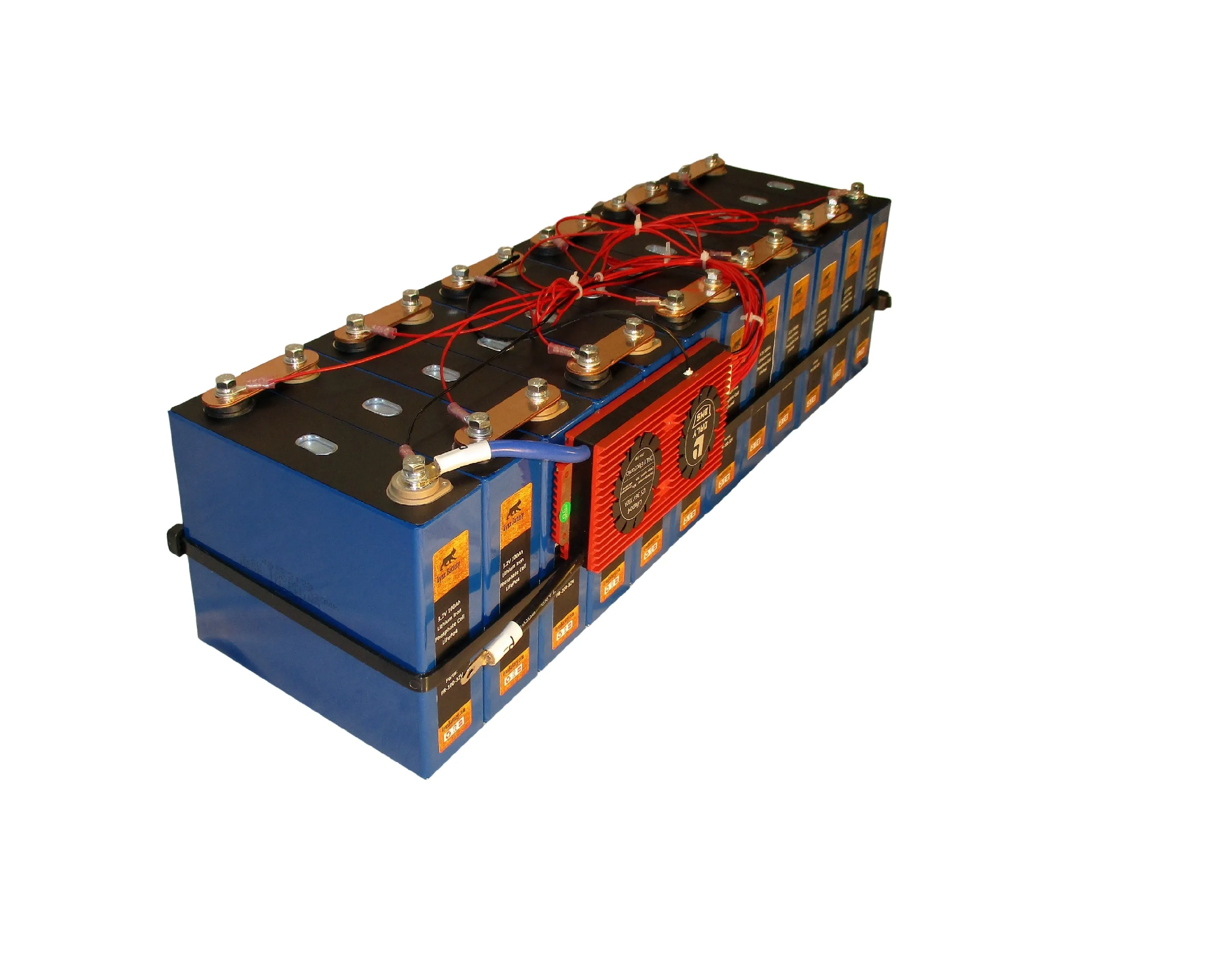 36V 100Ah LiFePO4 Prismatic Deep Cell Battery with 100A BMS
