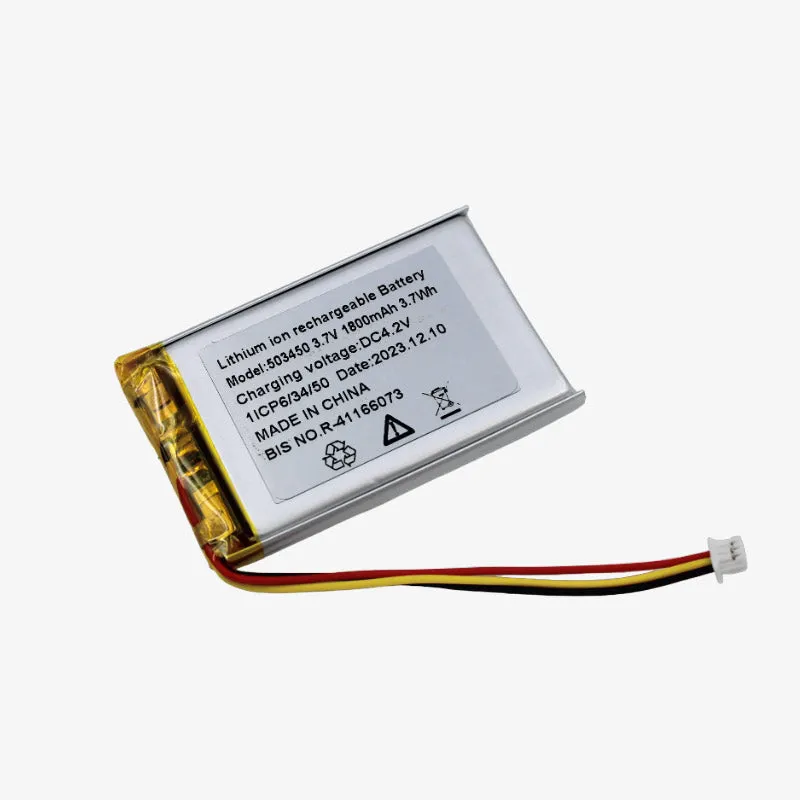 3.7V 1800mAH Li-Po Rechargeable Battery (KP 503450)