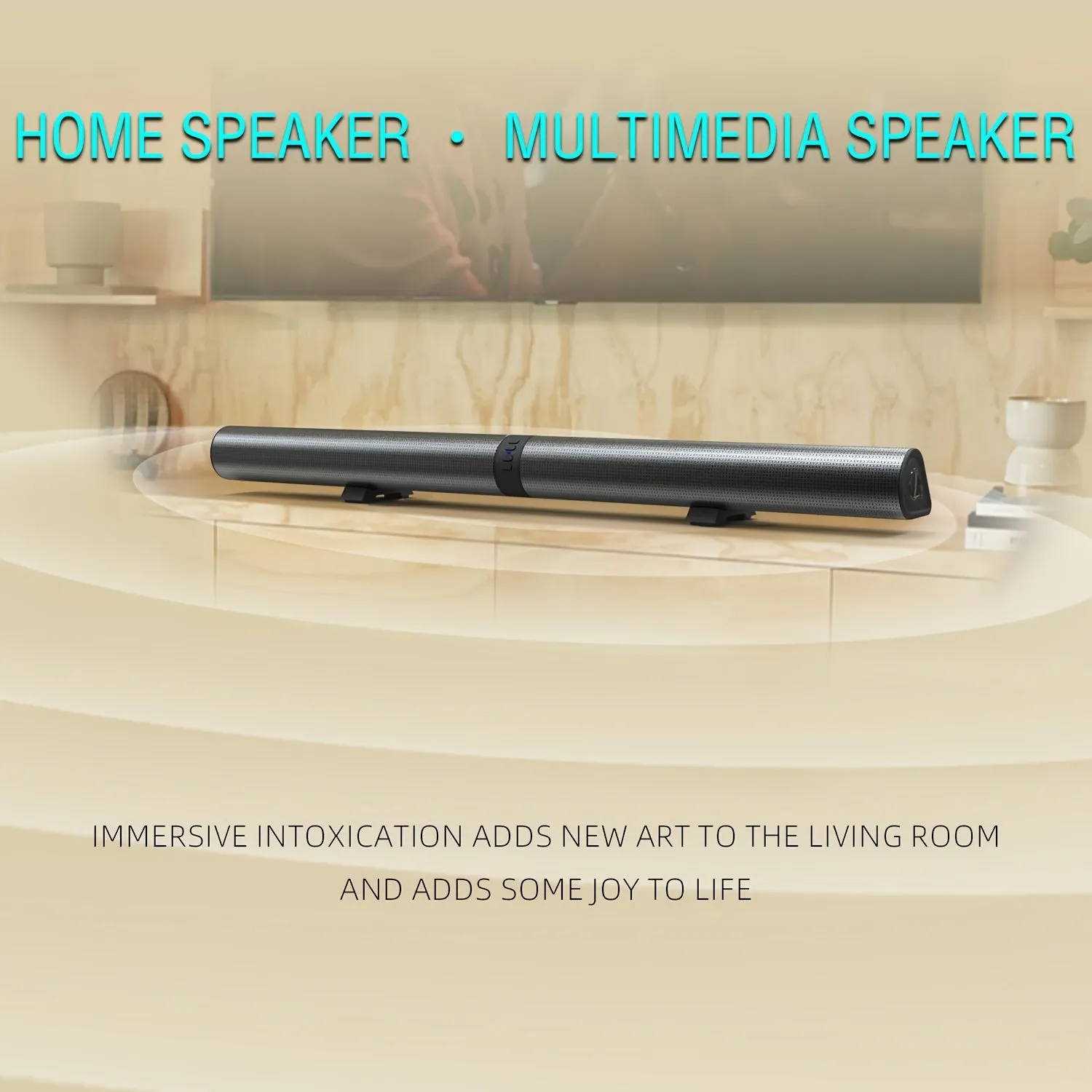 40W Power 3D Home Theater Stereo Wireless Speaker, Detachable Design, With Multiple Functions, Gift For Birthday