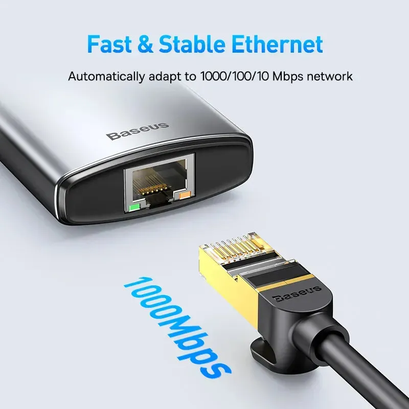 4K 60Hz USB C Hub with Ethernet Port & PD 100W Adapter for Macbook Pro USB 3.0 Hub Laptop Tablet