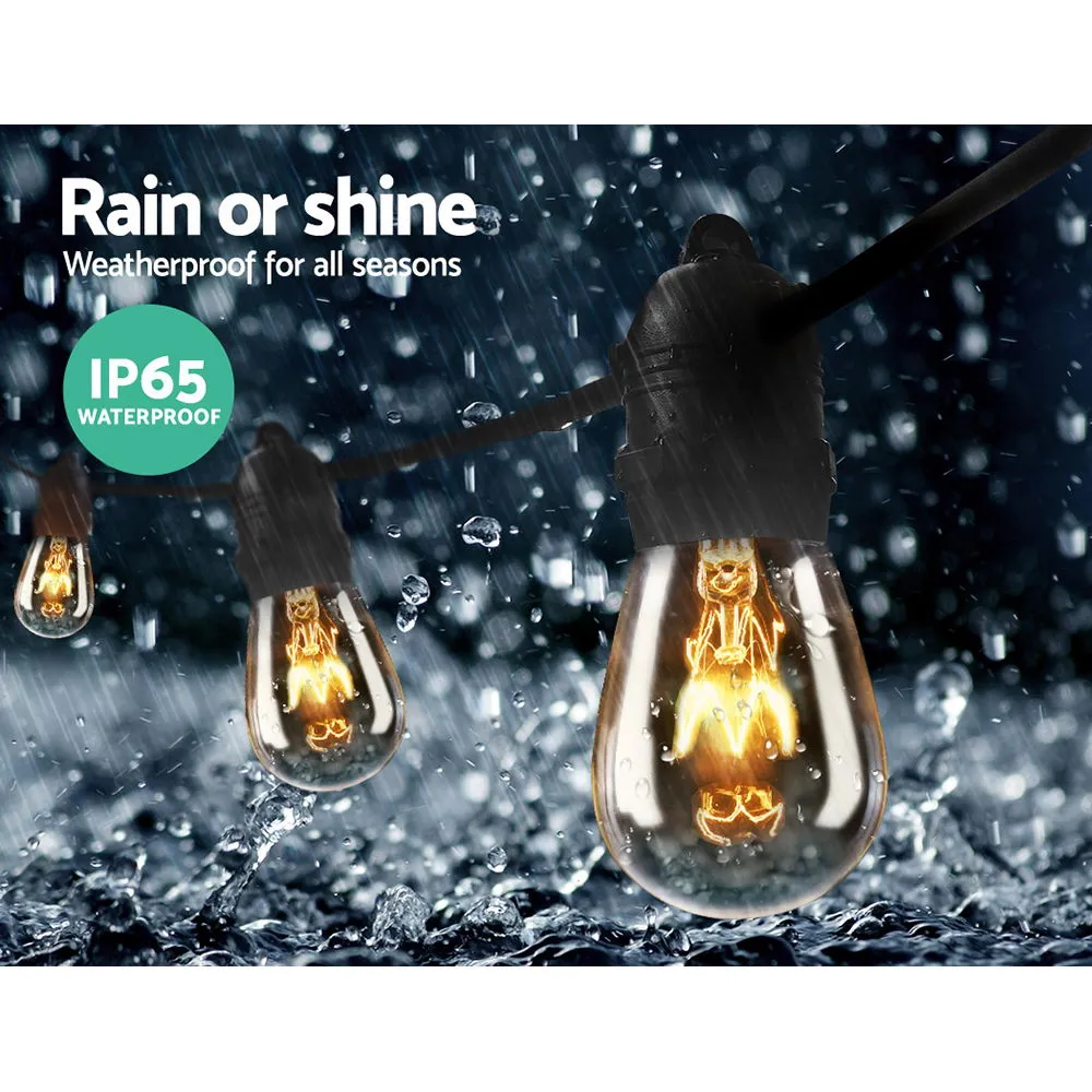 56m Festoon String Lights Christmas Bulbs Party Wedding Garden Party