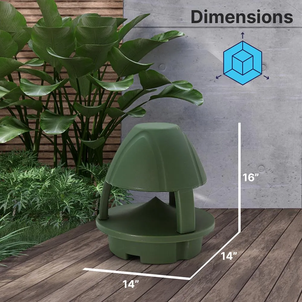 6.5 Inch 6-1/2" Coaxial 2-Way Ip56 Waterproof Outdoor Wireless Bt Streaming Garden Speaker