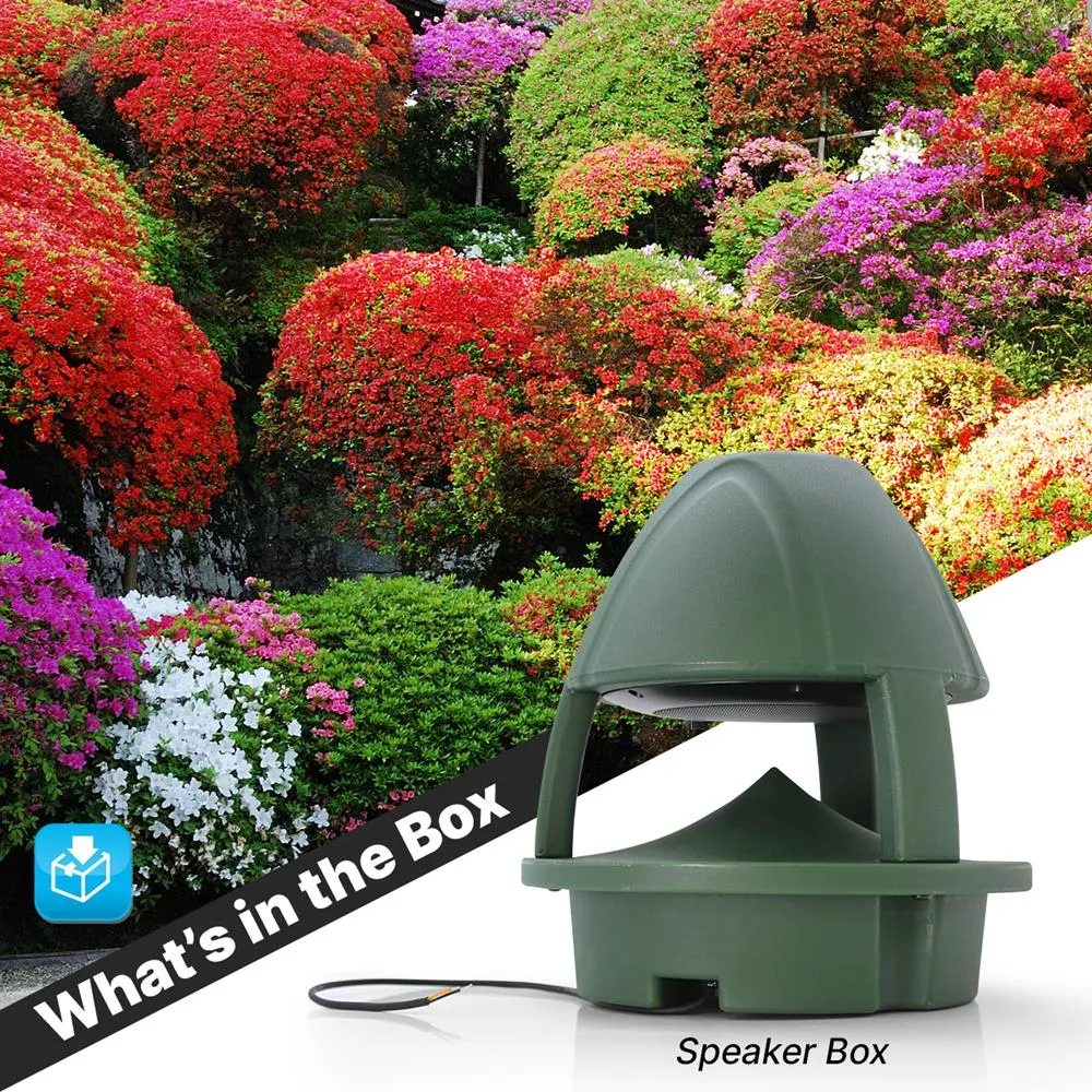 6.5 Inch 6-1/2" Coaxial 2-Way Ip56 Waterproof Outdoor Wireless Bt Streaming Garden Speaker