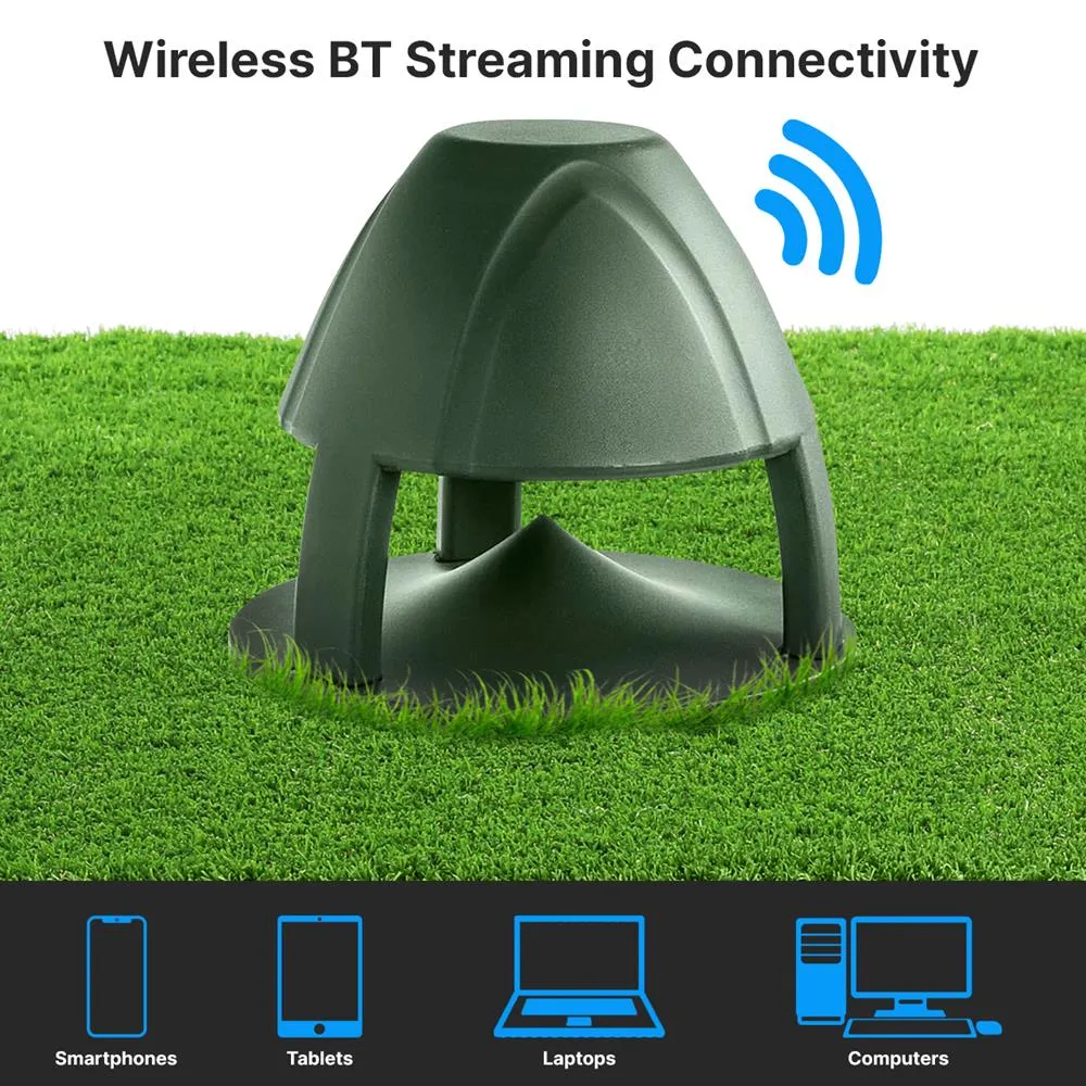 6.5 Inch 6-1/2" Coaxial 2-Way Ip56 Waterproof Outdoor Wireless Bt Streaming Garden Speaker