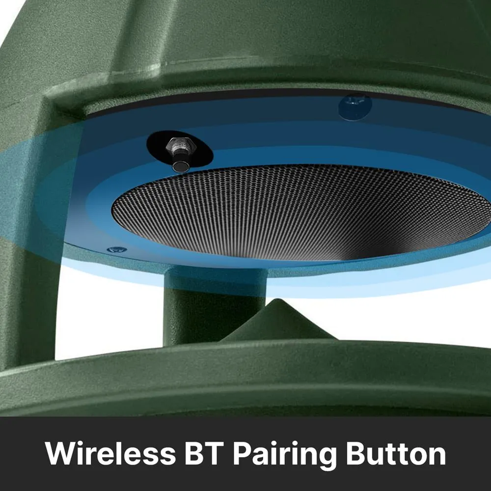 6.5 Inch 6-1/2" Coaxial 2-Way Ip56 Waterproof Outdoor Wireless Bt Streaming Garden Speaker