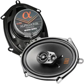 6x8" Full Range Speakers 3 Way 120W Max 3 Ohm Neuron Series Alphasonik NS683