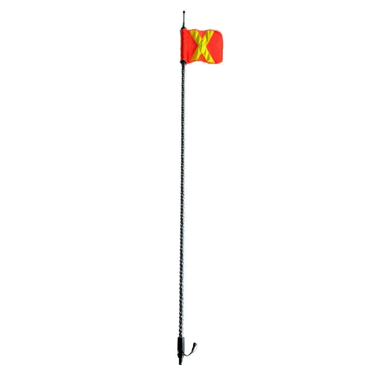 7' LED Whip Xtreme Mining Industrial Safety Single Whip