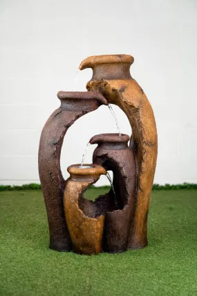 79573 - Pouring Jugs Fountain With  4 Led Lights