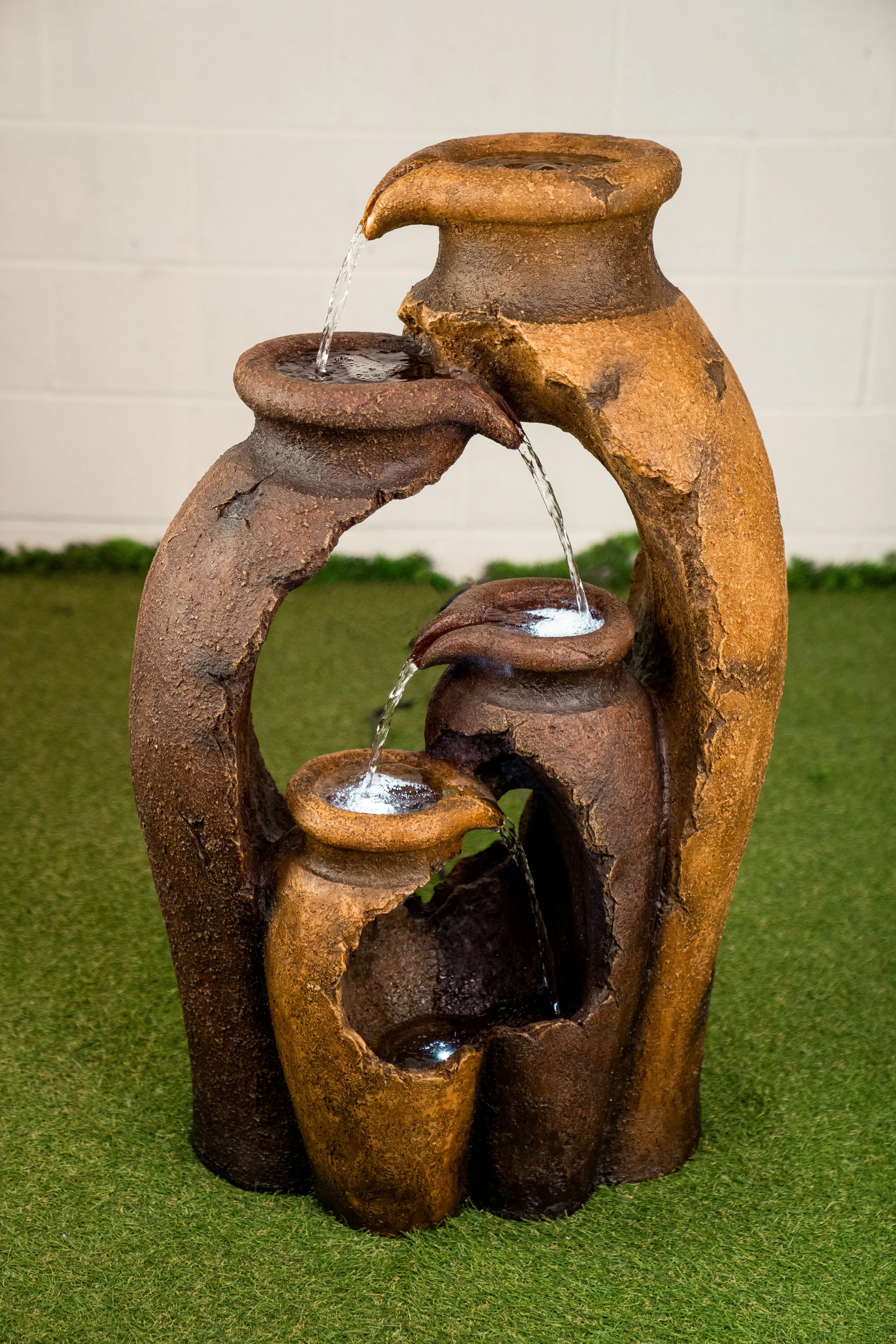 79573 - Pouring Jugs Fountain With  4 Led Lights