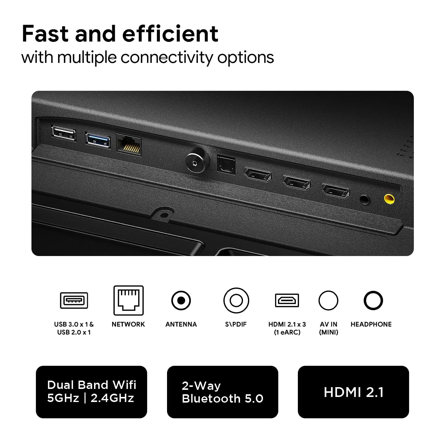 Acer 109 cm (43 inches) H PRO Series 4K Ultra HD Smart LED Google TV AR43GR2851UDPRO (Black)