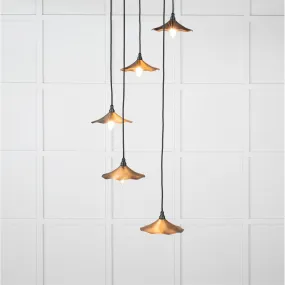 Aged Brass Flora Cluster Pendant | From The Anvil