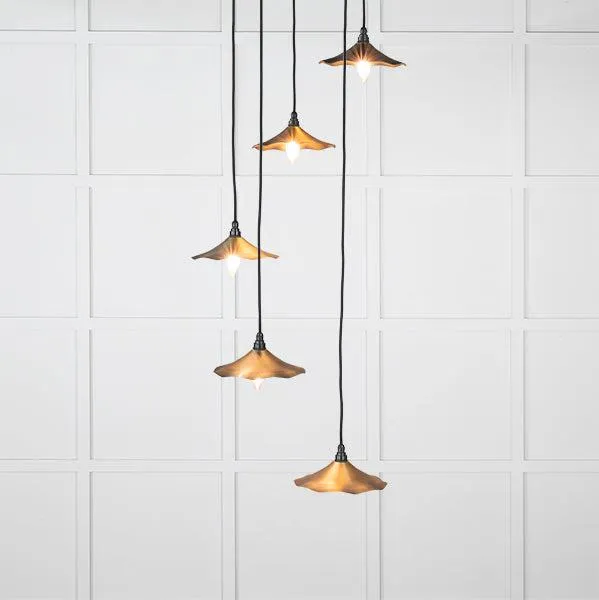 Aged Brass Flora Cluster Pendant | From The Anvil