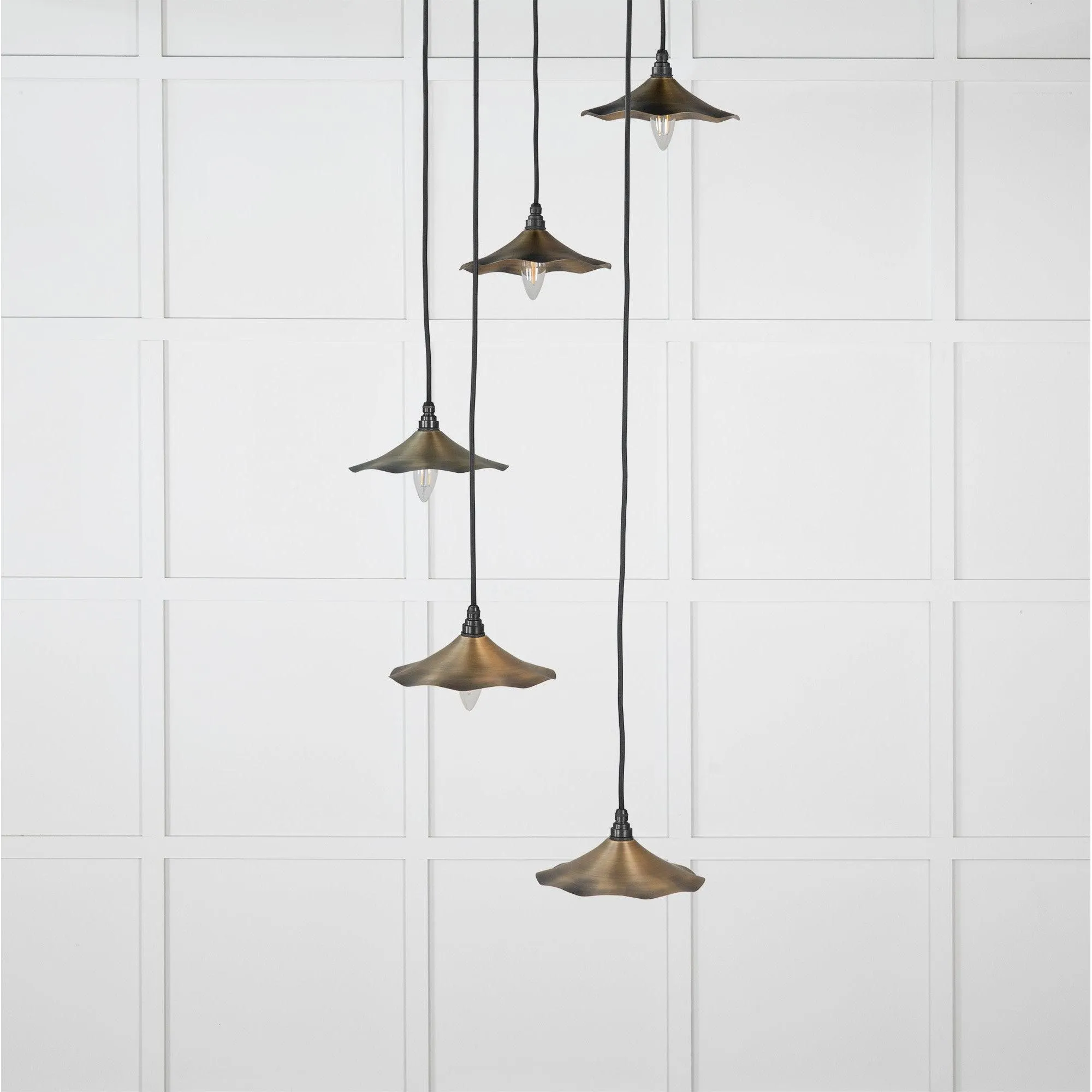 Aged Brass Flora Cluster Pendant | From The Anvil
