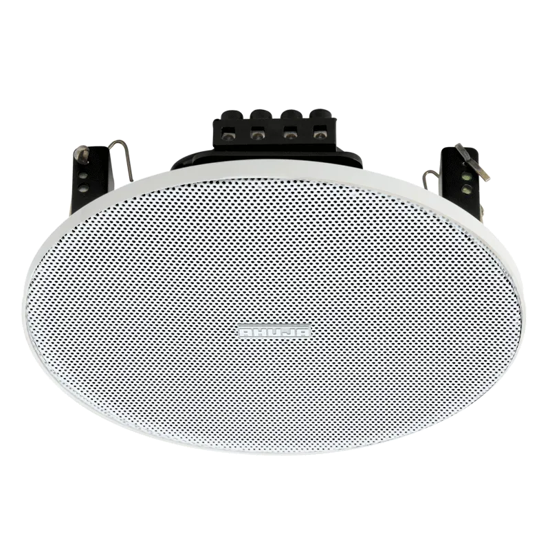 Ahuja Speaker Ceiling 6" 10W RMS w/ 70/100V Transformer & Clamp - CSX6101T