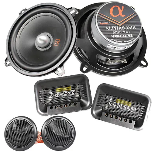 Alphasonik 5.25" 2 Way Component Speakers 180 Watts Max Neuron Series NS500C
