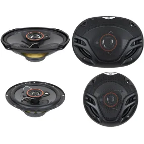 Alphasonik AS2629P 6.5" 350W 3-Way   6X9" 500W 3-Way Car Audio Coaxial Speakers (Pair)
