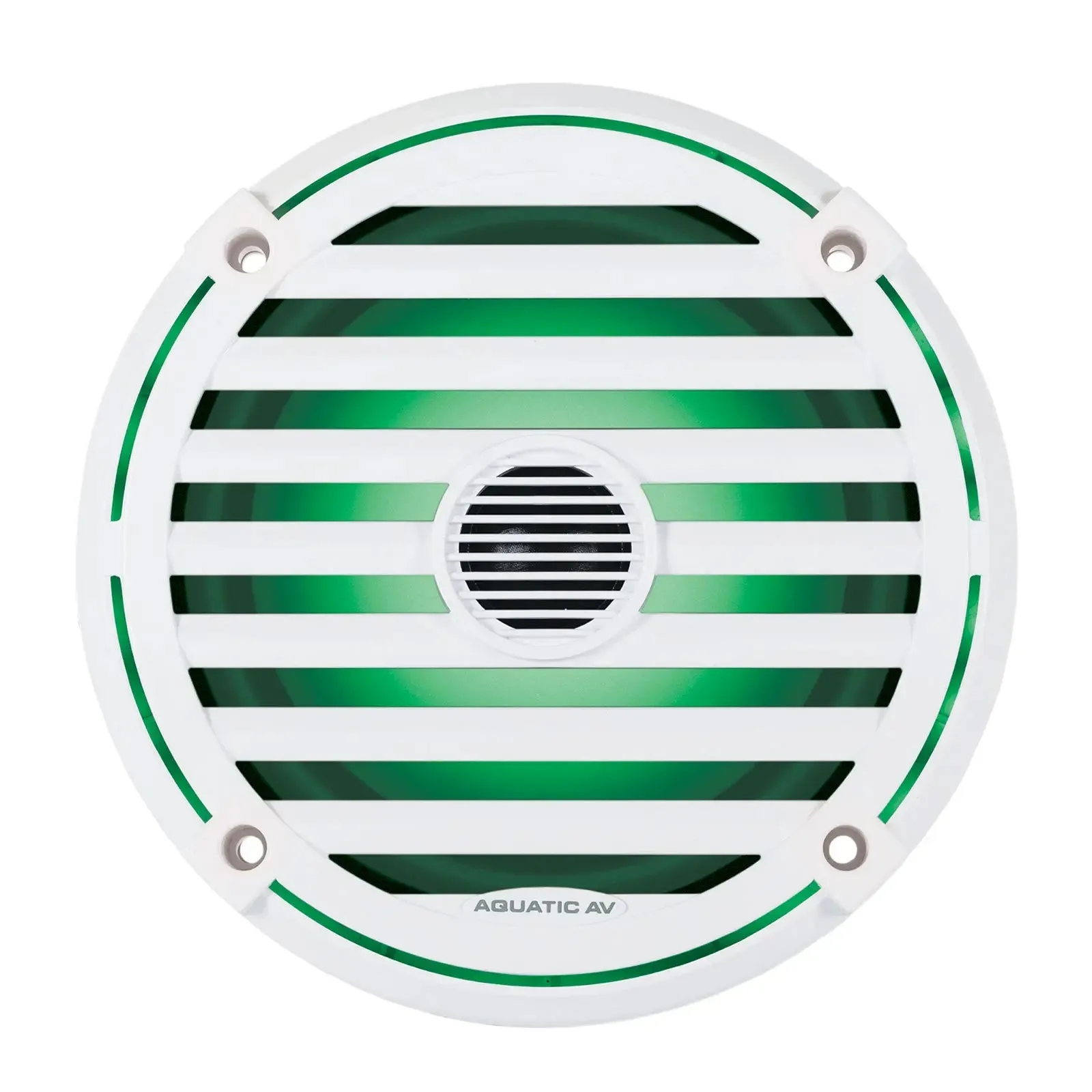 Aquatic AV EL421 6.5" Waterproof LED Cone Marine ELITE Speakers 240W White (Pair)