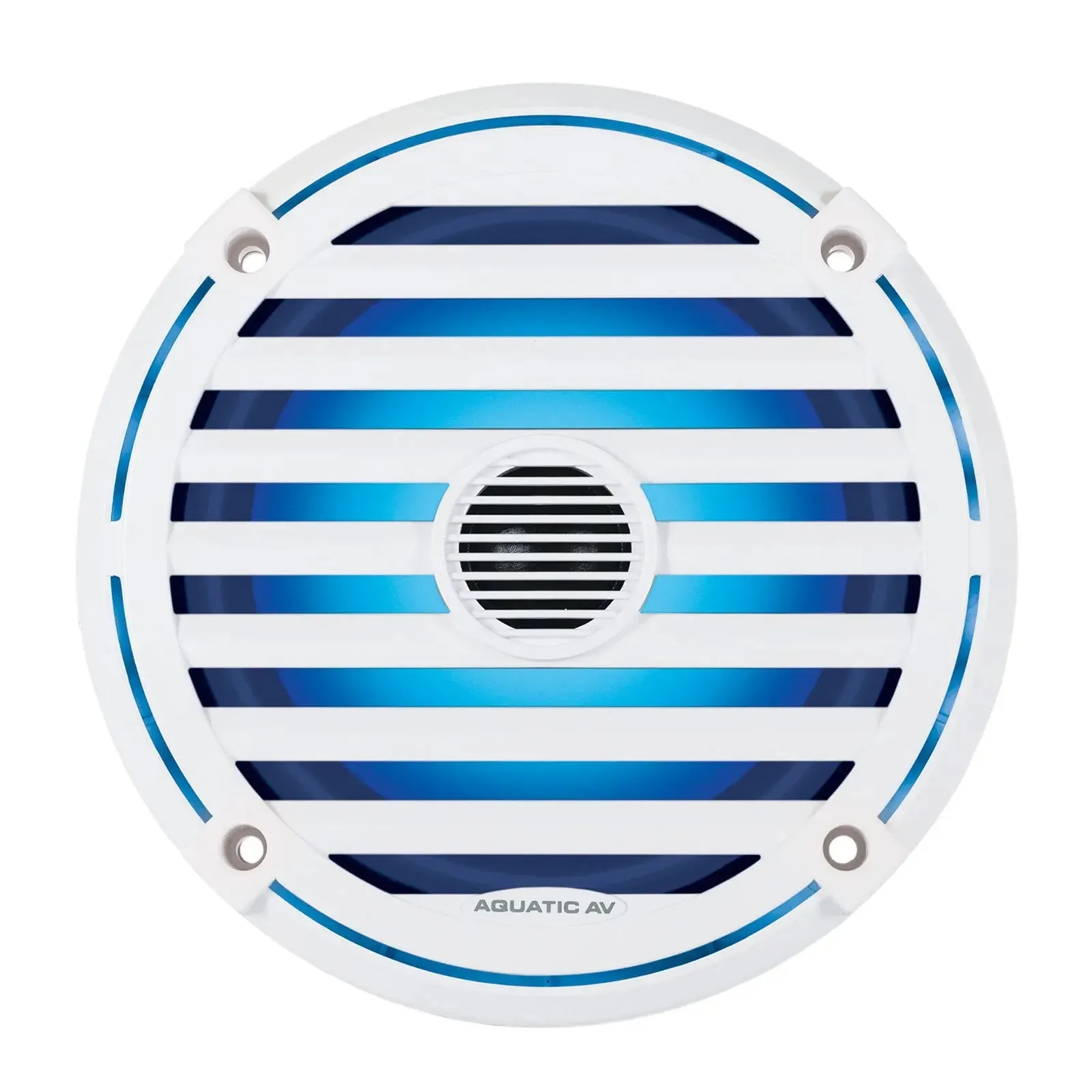 Aquatic AV EL421 6.5" Waterproof LED Cone Marine ELITE Speakers 240W White (Pair)