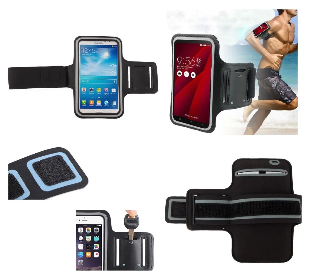 Armband Professional Cover Neoprene Waterproof Wraparound Sport with Buckle for Assistant AS-601L Pro (2019) - Black