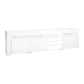 Artiss Entertainment Unit TV Cabinet LED 180cm White Bobi