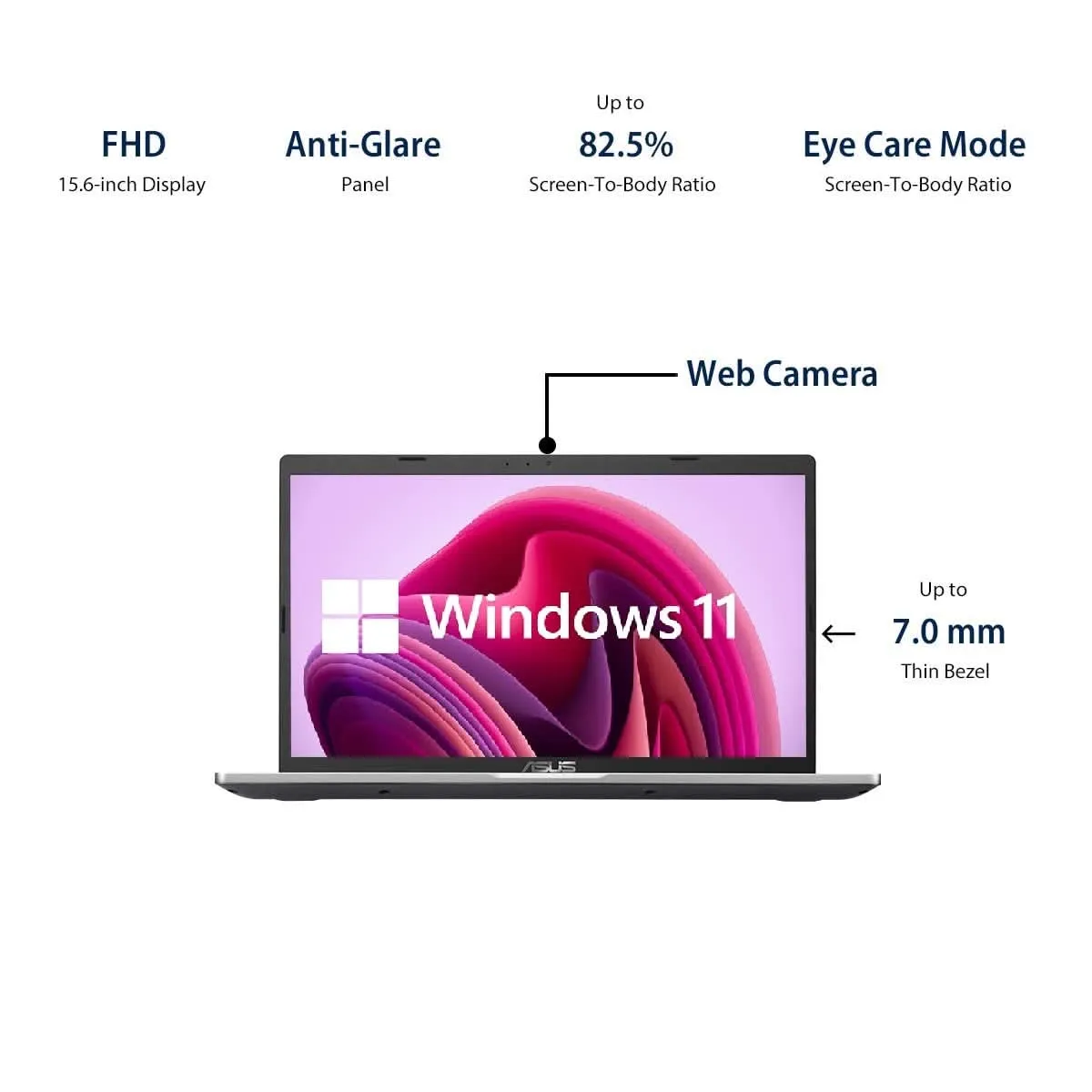 ASUS VIVOBOOK X515EA-EJ322WS [CI3-1115G4 11TH GEN/8GB/512GB SSD/WIN11 HOME MSO/15.6 INCH/INTIGRATED GRAPHICS /1 YEAR(S)/SILVER] LAPTOP