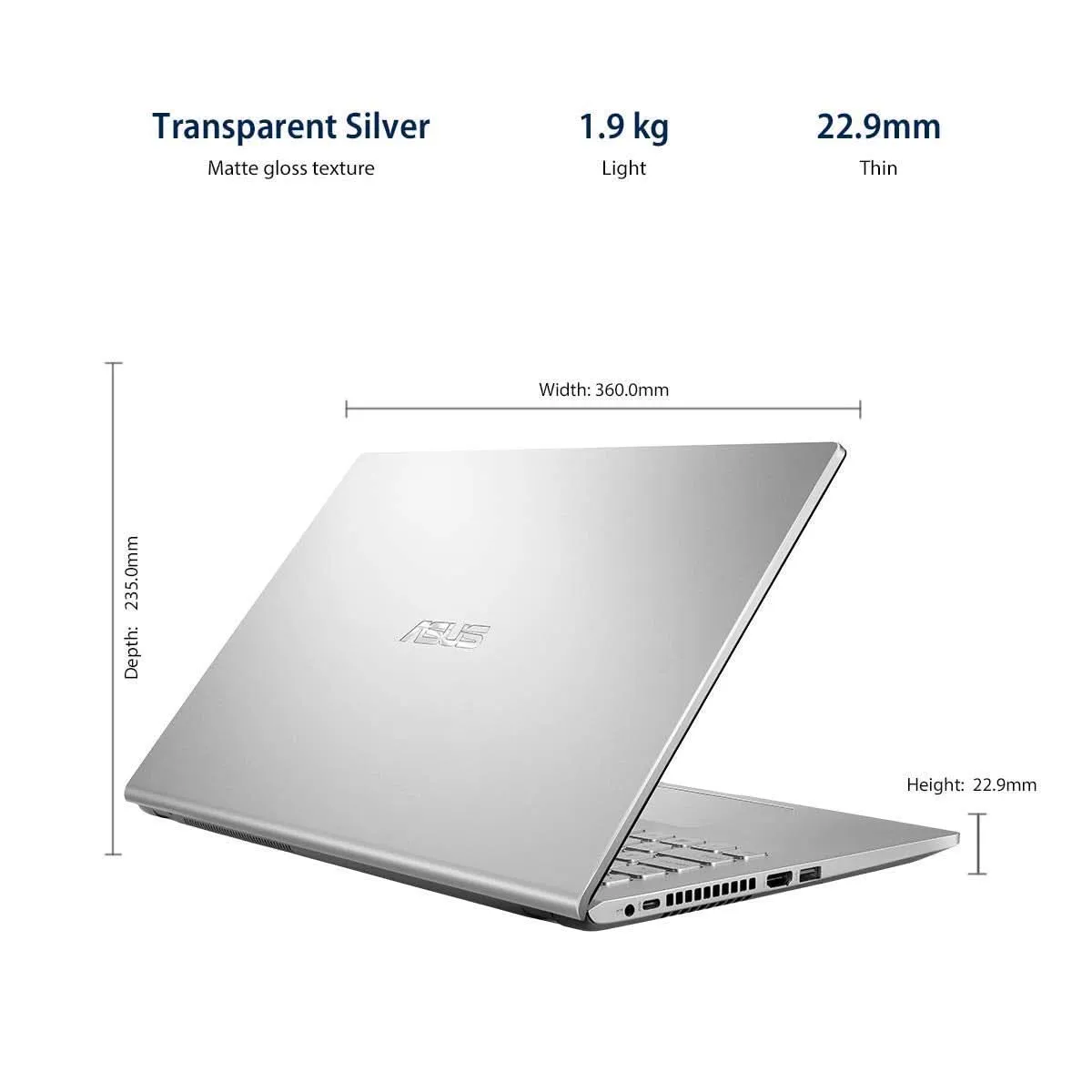 ASUS VIVOBOOK X515EA-EJ322WS [CI3-1115G4 11TH GEN/8GB/512GB SSD/WIN11 HOME MSO/15.6 INCH/INTIGRATED GRAPHICS /1 YEAR(S)/SILVER] LAPTOP