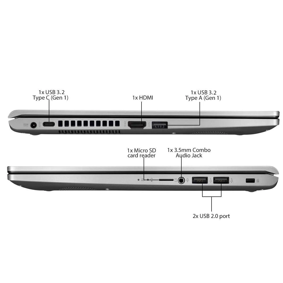 ASUS VIVOBOOK X515EA-EJ322WS [CI3-1115G4 11TH GEN/8GB/512GB SSD/WIN11 HOME MSO/15.6 INCH/INTIGRATED GRAPHICS /1 YEAR(S)/SILVER] LAPTOP