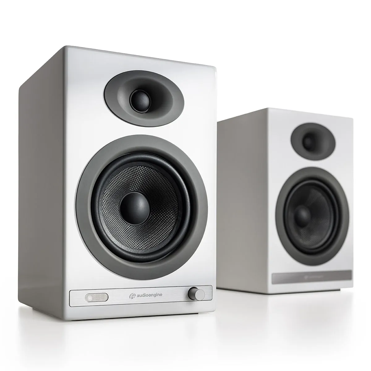 Audioengine HD5 Powered Bluetooth Bookshelf Speakers - Pair (High-Gloss Piano White)