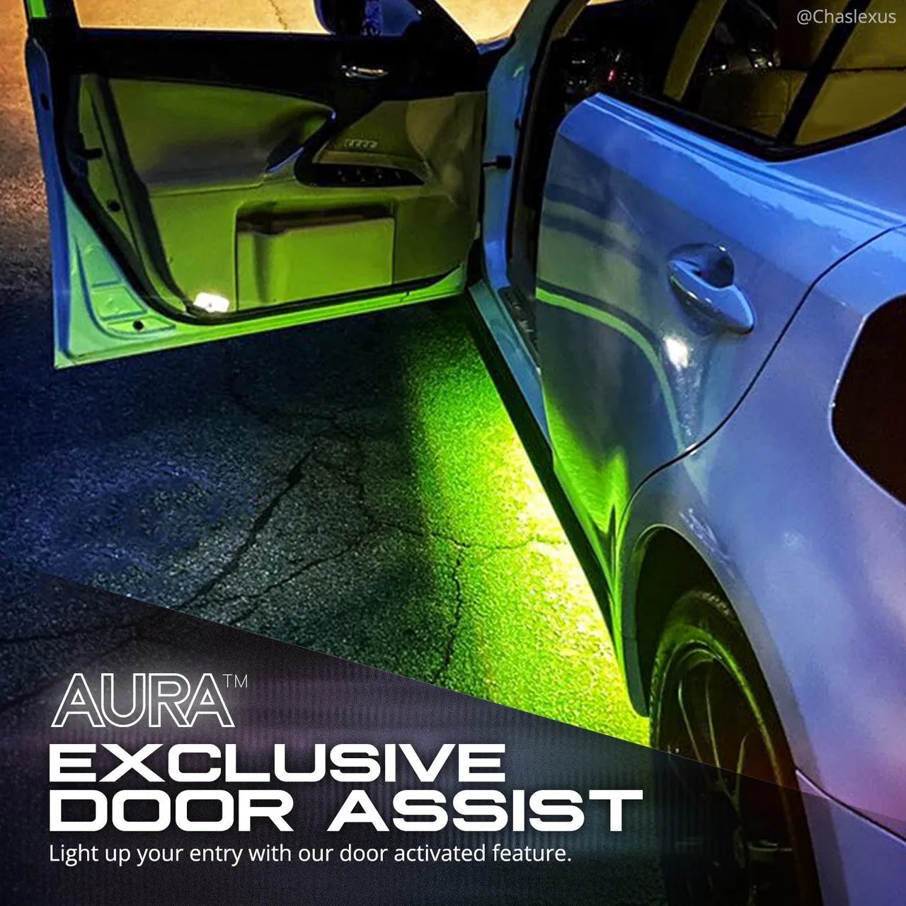 AURA PRO Exterior Pack Bundle ( Wheel Well LED Kit   Grille LED Kit   Underglow LED Kit ) - Bluetooth Enabled APP