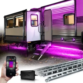 AURA PRO RV LED Aluminum Underglow Lighting Kit - Bluetooth Enabled APP Full Color Spectrum