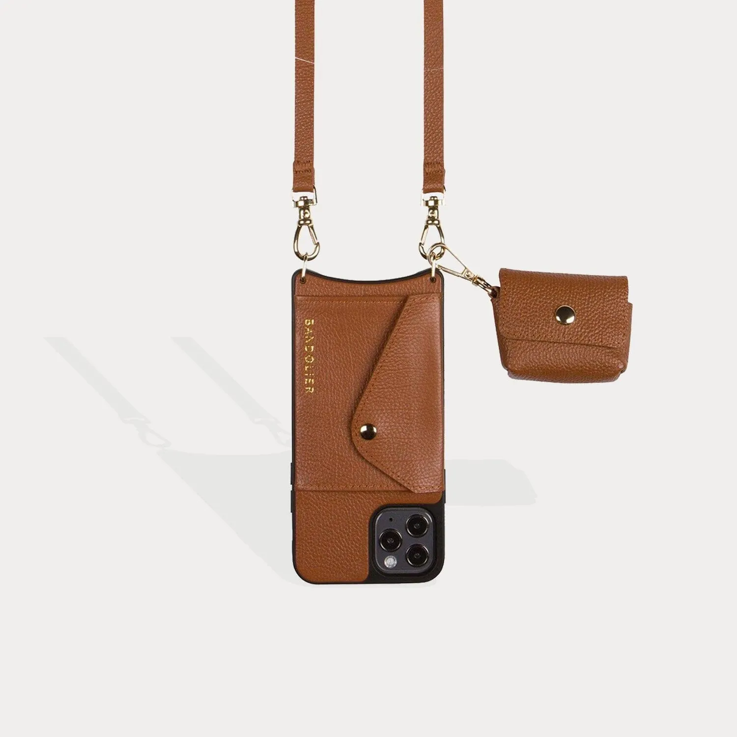 Avery AirPods Clip-On Pouch - Sienna/Gold