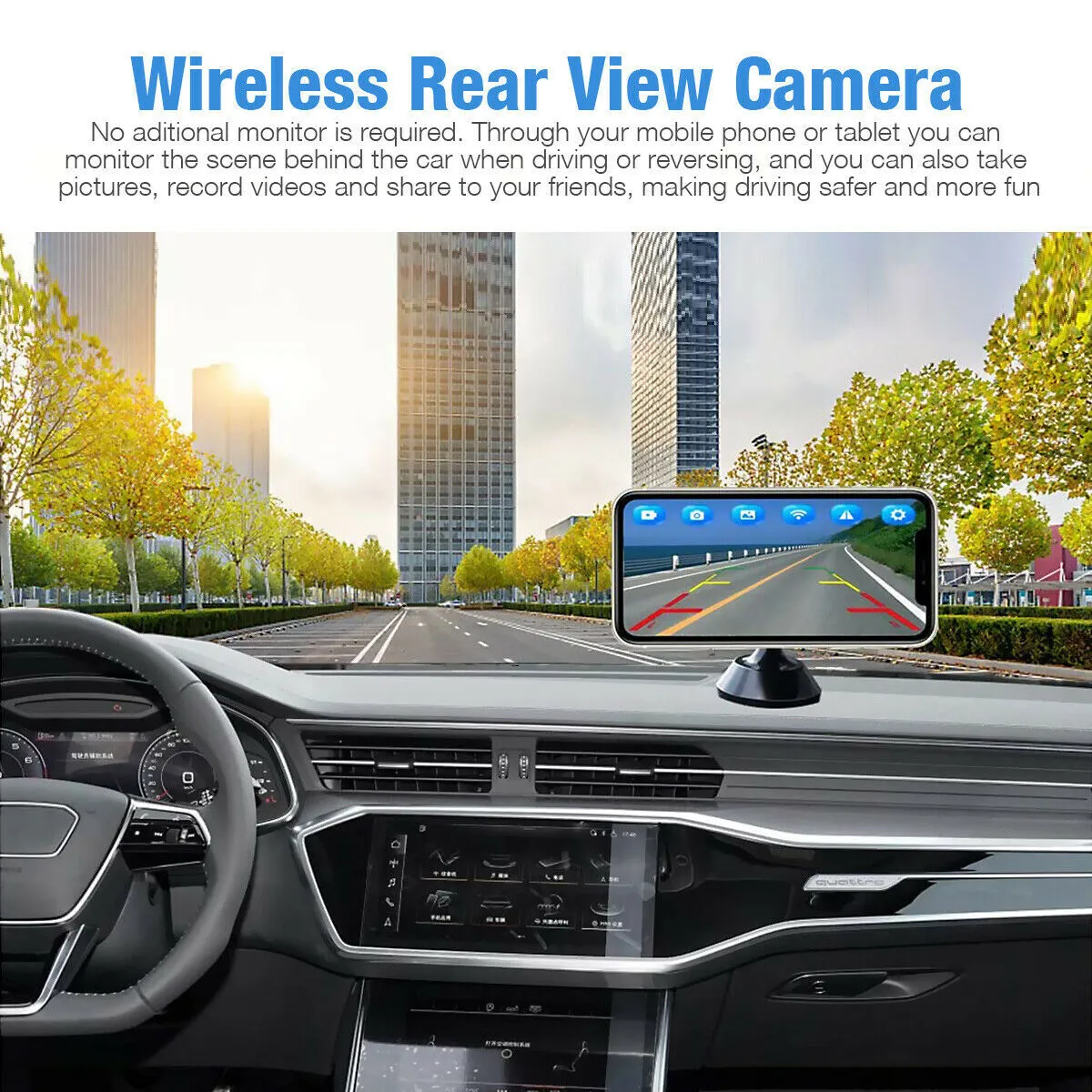 Backup Camera Wifi Wireless Transmission HD Waterproof Driving