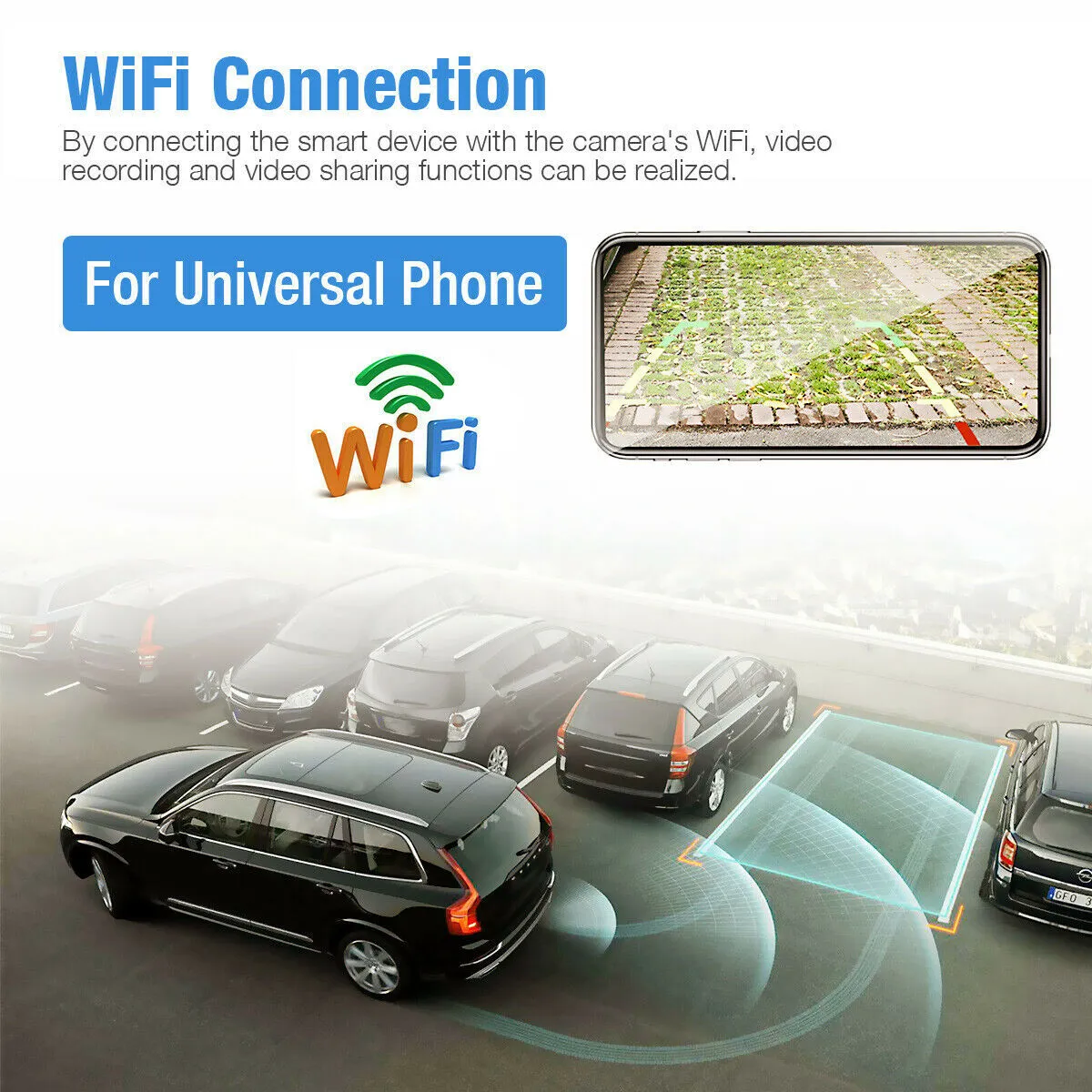 Backup Camera Wifi Wireless Transmission HD Waterproof Driving