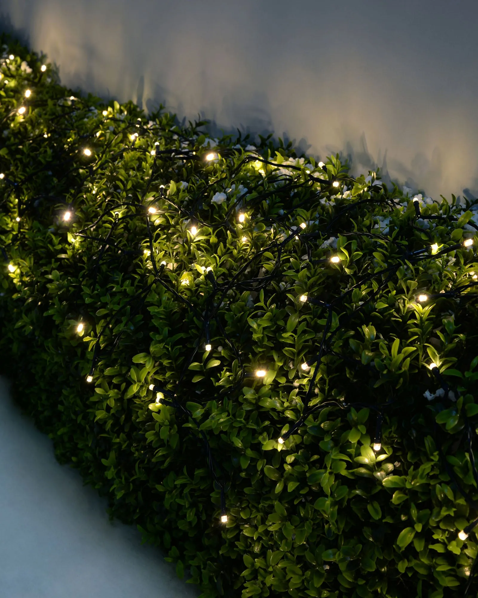 Battery Operated Multi-Function 200 LED Light String with Timer, Warm White