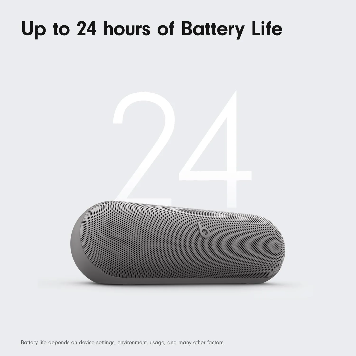 Beats Pill x Kim Kardashian - Wireless Bluetooth Speaker and Portable Charger via USB-C - Up to 24 Hours Battery Life, IP67 Water Resistant, Apple & Android Compatible, Built-in Mic – Dark Gray