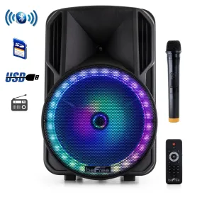 beFree Sound 12 Inch PA Bluetooth Rechargeable Portable Party Speaker