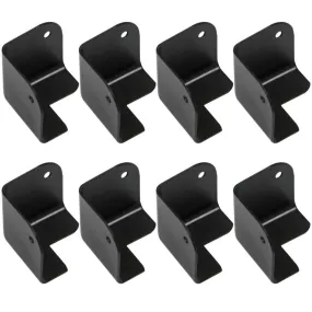 Black Metal Corners for Front of PA Speakers and Subwoofer Cabinets - 8 Pack